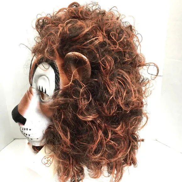 VTG Cesar Lion Head Rubber Latex Halloween Mask